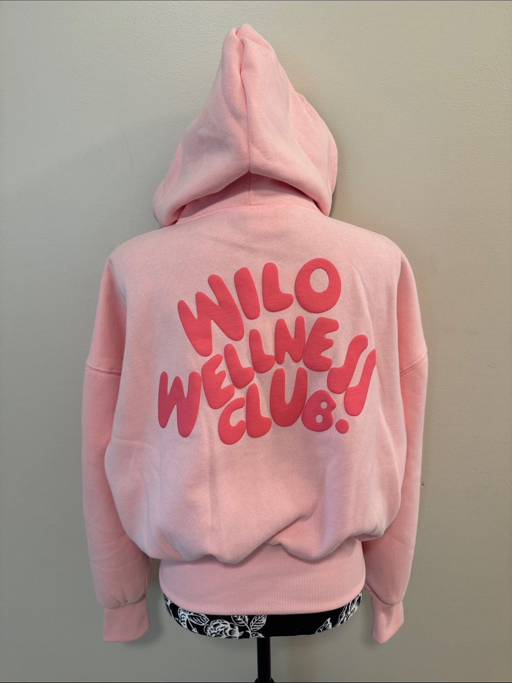 Wilo the Label Wellness Club crop zip hoodie